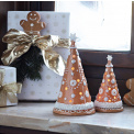 Gingerbread Christmas Tree Lantern Winter Bakery Decoration 15x8cm - 2