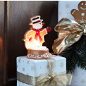 Gingerbread Snowman Candleholder Winter Bakery Decoration 11x7cm - 2