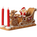Santa Claus Sleigh Candleholder Winter Bakery Decoration 23x10cm - 1