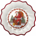 Glass Dish Santa Claus on the Roof Christmas Glass Accessories 25cm - 1