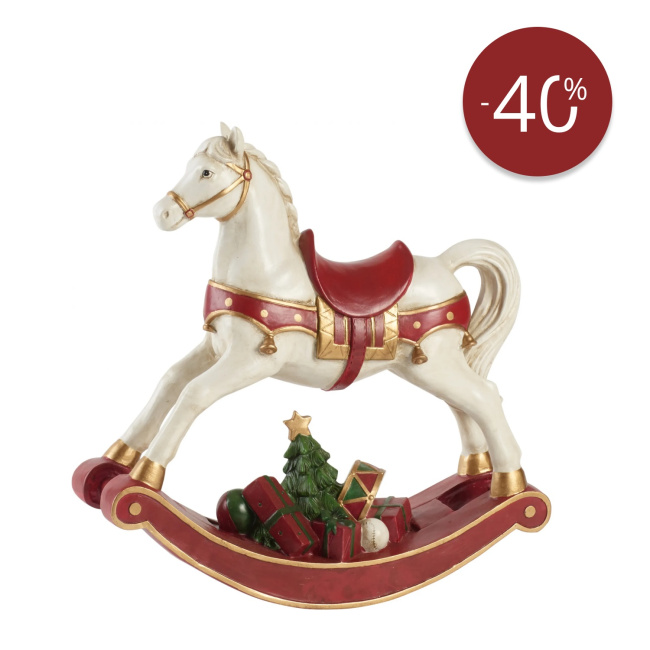 Koń na biegunach Christmas Toys 2019 32,5x33cm - 1