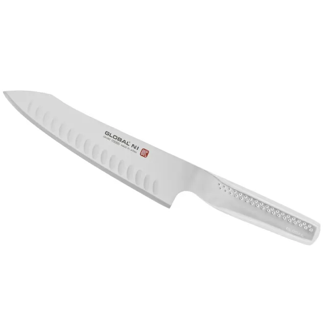 Nóż Global NI GN-002 20cm Szefa Kuchni orientalny - żłobiony