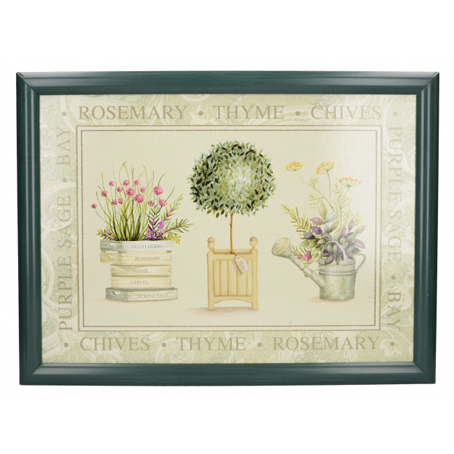 Tray with Topiary Cushion 44x33cm - 1