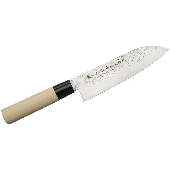 Nóż Satake Nashiji Natural 17cm Santoku