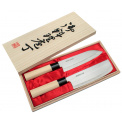 Set of 2 Satake Megumi: Santoku + Nakiri