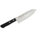 Satake Nashiji Black Pakka 17cm Santoku Knife