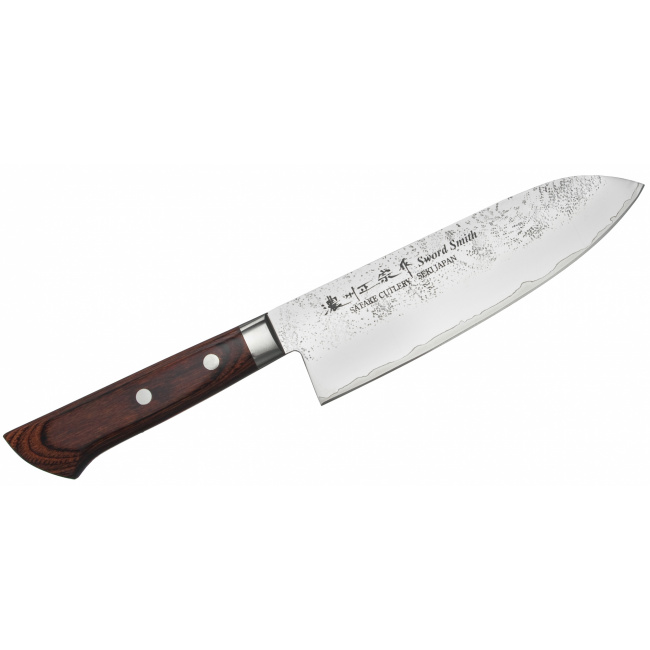 Satake Unique 17cm Santoku Knife - 1