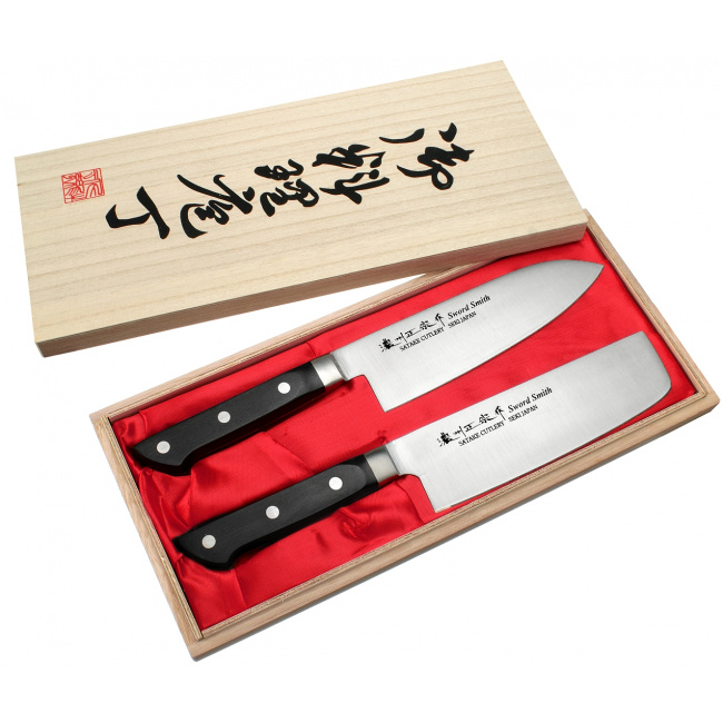 Zestaw Katsu nóż Santoku + Nakiri