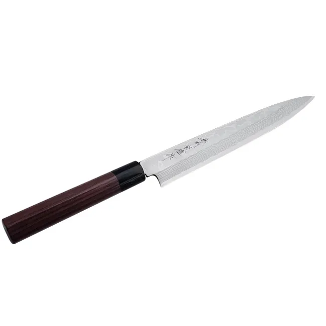 Nóż Shirogami Satin Damascus 24cm Yanagi - 1