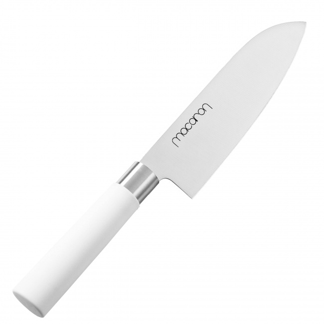 Nóż Macaron White 17cm Santoku