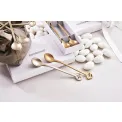Set of 4 Oriental Party Antique Champagne Teaspoons - 3