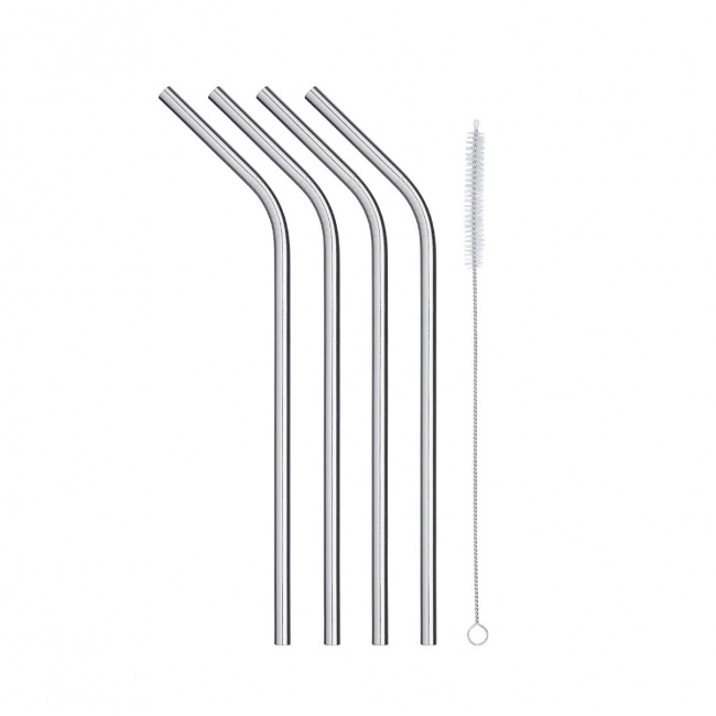 Set of 4 Straws with Brush - 1