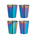 Set of 4 BarCraft 50ml Rainbow Glasses - 1