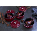 Garnek żeliwny Cocotte Bordeaux 5,5l 31cm  - 4
