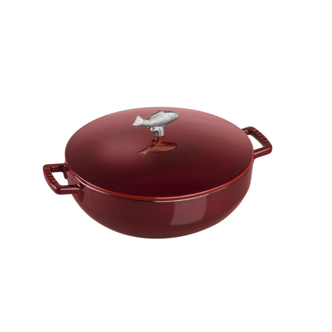 Bouillabaisse Cast Iron Pot 28cm for Fish Soup