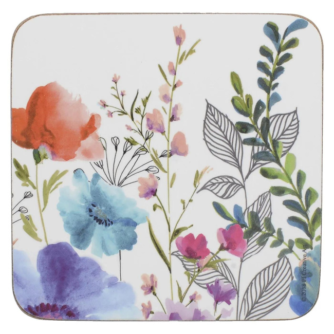 Set of 6 Meadow Coasters 10x10cm