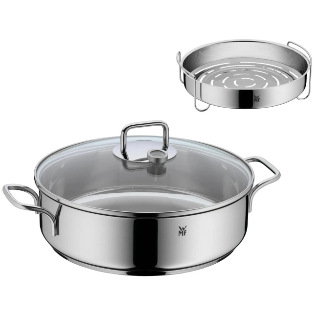 ProfiSelect Pot Roaster Pan 28cm 5l with Insert and Thermometer