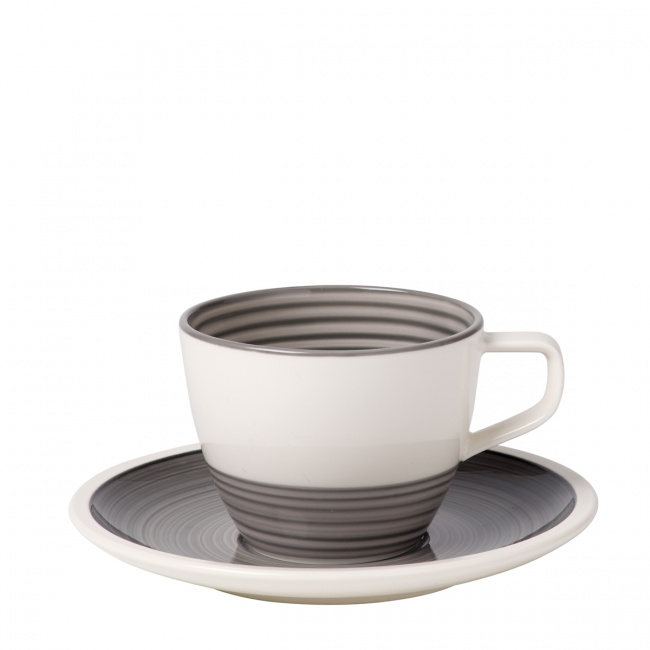Manufacture Gris Cup with Saucer 250ml for Coffee