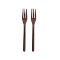 Set of 2 Acacia Forks 15cm - 1