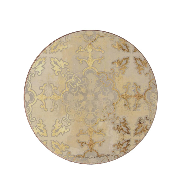 Set of 4 Gold Impressions 12cm Coasters