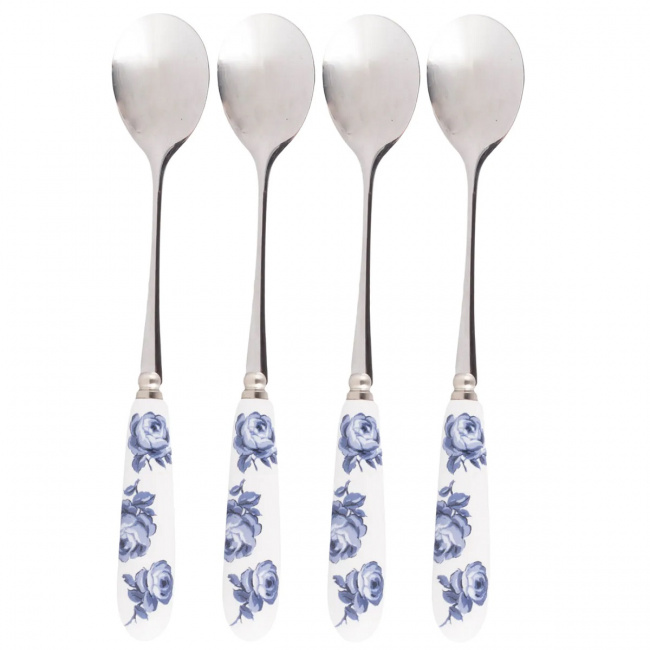 Set of 4 Katie Alice Vintage Indigo Tea Spoons - 1
