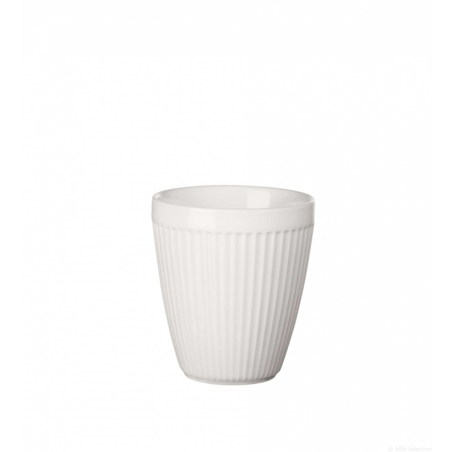Kubek termiczny thermo mug striped 200ml biały