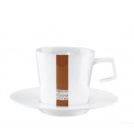 Caffe Al Bar 180ml Cappuccino Cup with Saucer - 1