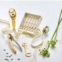 Set of 6 Lucky Gold Espresso Spoons - 2