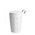 Lux Crystal White Mug with Infuser 350ml