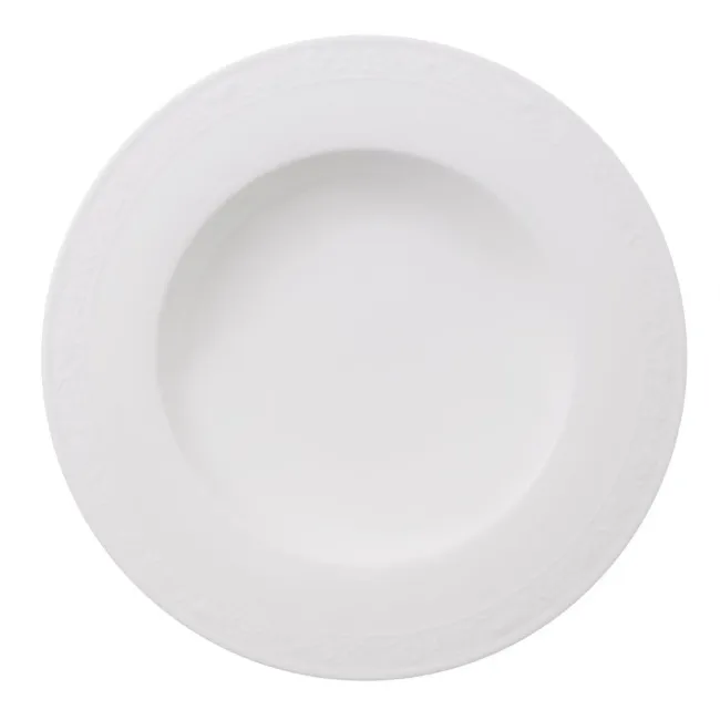 Talerz White Pearl 24cm głęboki