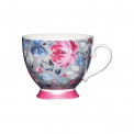 Grey Floral mug 400ml