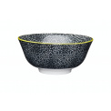 Floral Black bowl 15.7cm - 1