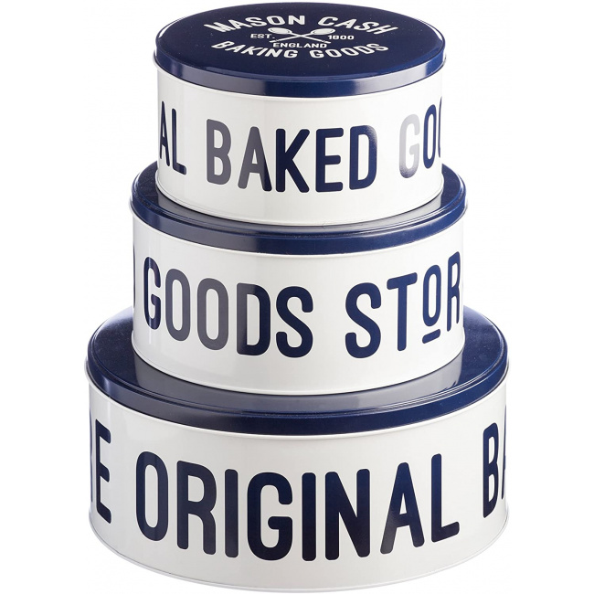 Set of 3 cookie tins