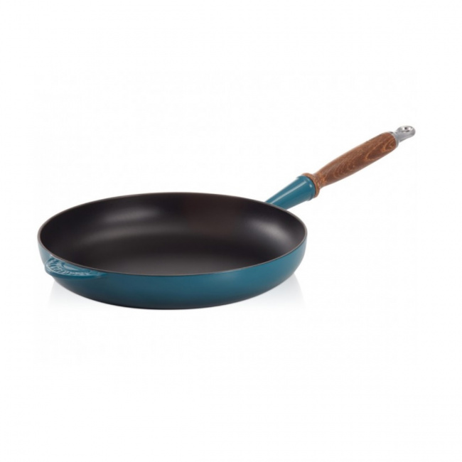 Patelnia żeliwna 28cm 2,6l atramentowa - 1