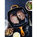 Patelnia żeliwna 26cm grillowa wiśniowa - 12