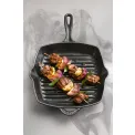 Patelnia żeliwna 26cm grillowa wiśniowa - 13