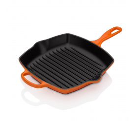 Patelnia żeliwna 26cm grillowa płomienna
