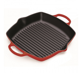 Patelnia żeliwna 30cm grillowa Wiśniowa
