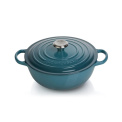 Deep Teal La Marmite Cast Iron Pot 26cm 4.1l