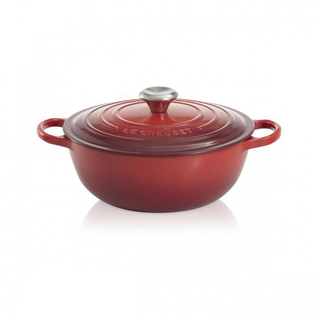 Garnek żeliwny La Marmite 28cm 5,7l Wiśniowy - 1