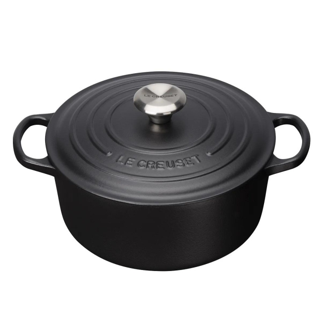 Black Signature Cast Iron Pot 20cm 2.6l