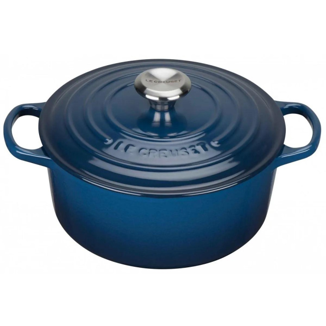 Garnek Signature żeliwny 22cm 3,3l atramentowy