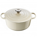 Garnek Signature żeliwny 24cm 4,2l kremowy - 1