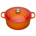 Garnek Signature żeliwny 26cm 5,3l płomienny