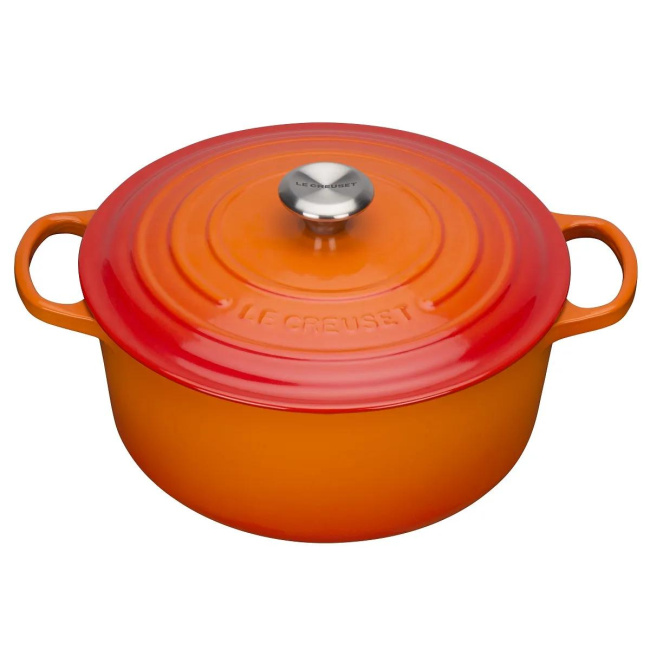 Garnek Signature żeliwny 26cm 5,3l płomienny