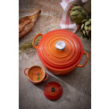 Garnek Signature żeliwny 26cm 5,3l płomienny - 2