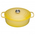 Oval Cast Iron Roasting Pan 31cm 6.3l Lemon