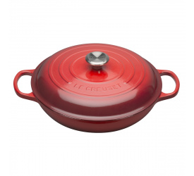 Garnek Gourmet 30cm 3,5l wiśniowy 