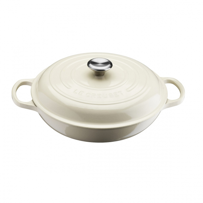 Garnek Gourmet 30cm 3,5l kremowy - 1