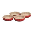 Komplet 4 naczyń 11cm do tarty wiśniowe - 1